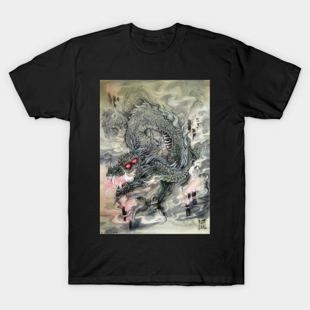 Candle Dragon T-Shirt by drakhenliche